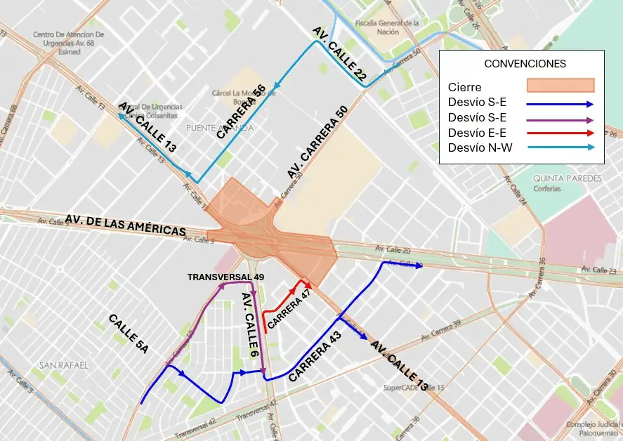 Estos son los cierres viales por implosión de puentes en la Av Las Américas: ¿cuáles son las rutas alternas? Estos son los cierres viales por implosión de puentes en la Av Las Américas: ¿cuáles son las rutas alternas?