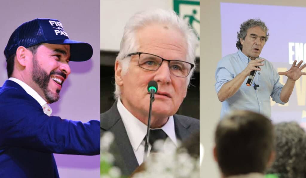 Abelardo de la Espriella, Miguel Uribe y Sergio Fajardo