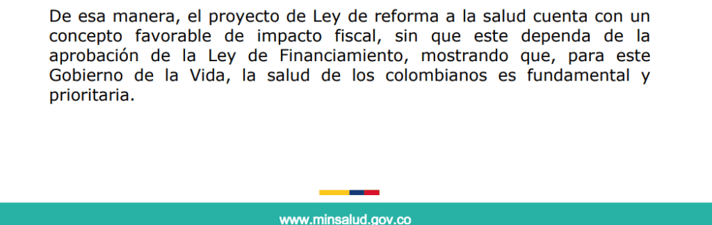Reforma a la salud de Petro tendría "salvavidas financiero" sin tributaria, pero debate sigue bloqueado Ministerio de Salud sobre aval de Hacienda