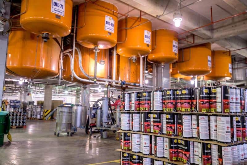 Pintuco obtuvo Declaraciones Ambientales de Producto para artículos de su portafolio Producidos en la planta de Rionegro, Antioquia. Foto: cortesía Pintuco