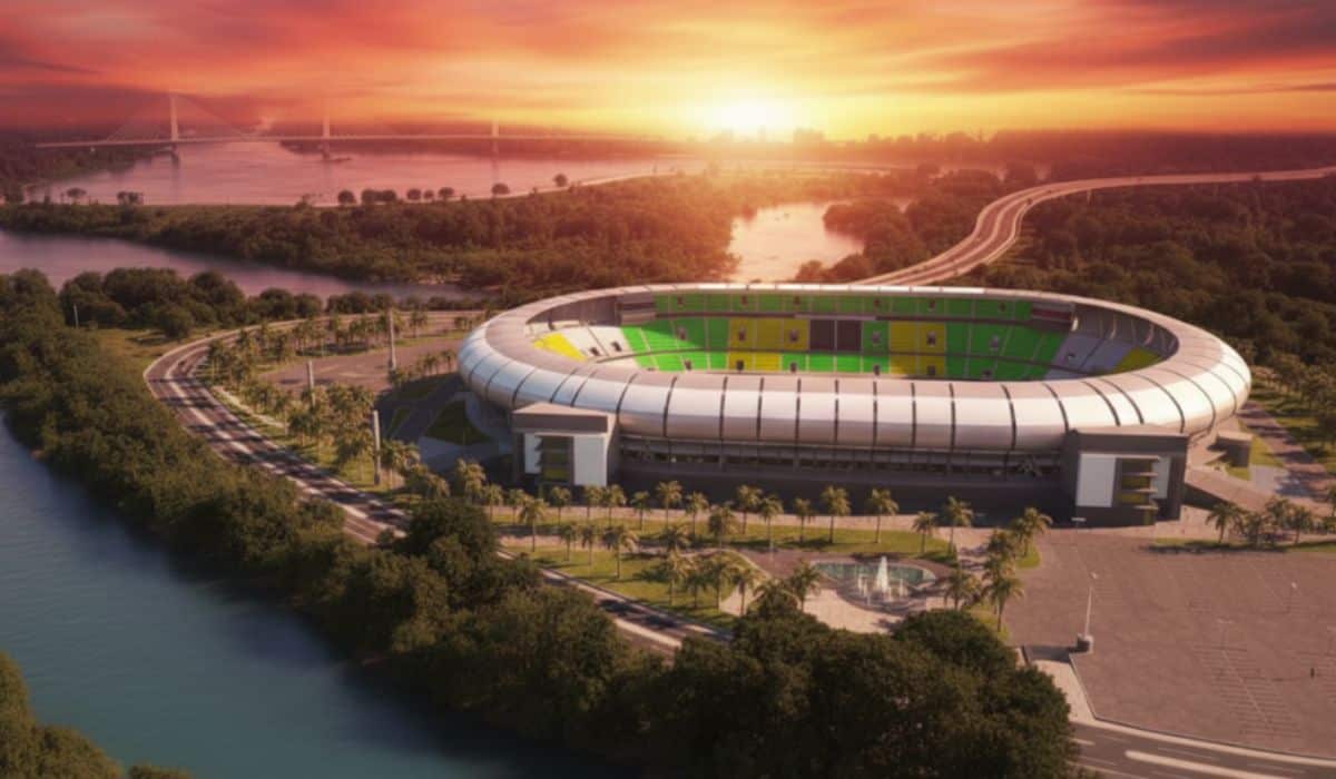 Así avanza el estadio que busca construirse sobre una isla en el río Magdalena