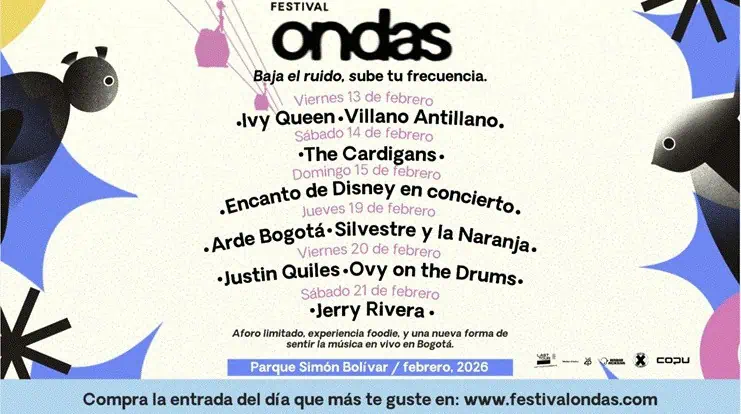Ondas trae a Bogotá un modelo de festival que gana terreno en el negocio del entretenimiento Ondas trae a Bogotá un modelo de festival que gana terreno en el negocio del entretenimiento