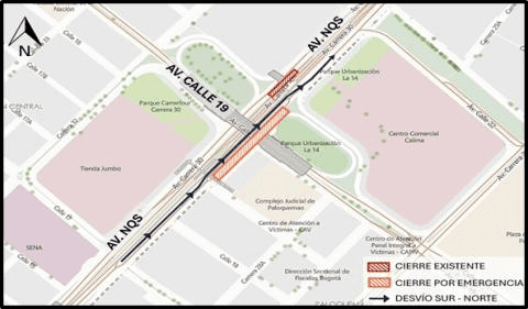 Hay cierre en importante tramo de la NQS en Bogotá por mantenimiento de puente vehicular Hay cierre en importante tramo de la NQS en Bogotá por mantenimiento de puente vehicular