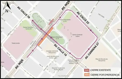 Hay cierre en importante tramo de la NQS en Bogotá por mantenimiento de puente vehicular Hay cierre en importante tramo de la NQS en Bogotá por mantenimiento de puente vehicular