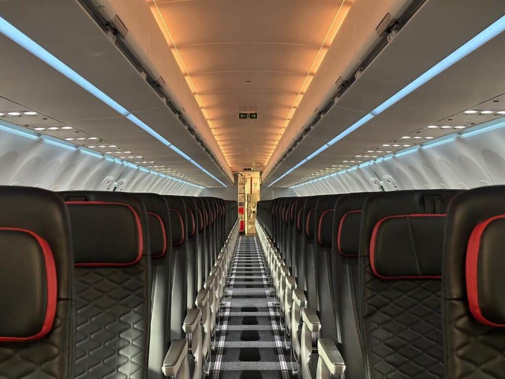 Avianca incluye en su flota nuevo avión con cabina Airspace: de esto se trata El A320 neo está equipado con tres filas de asientos premium. Foto: cortesía.
