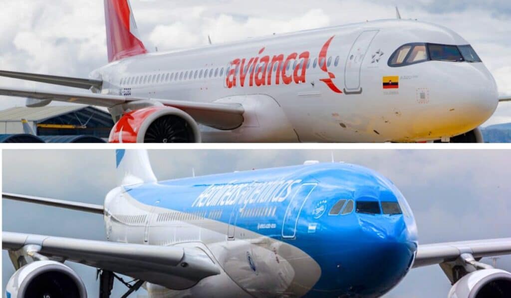 Avianca y Aerolíneas Argentinas