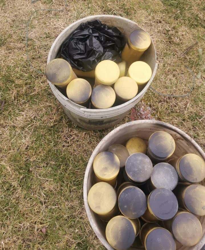 Explosivos hallados en Facatativá