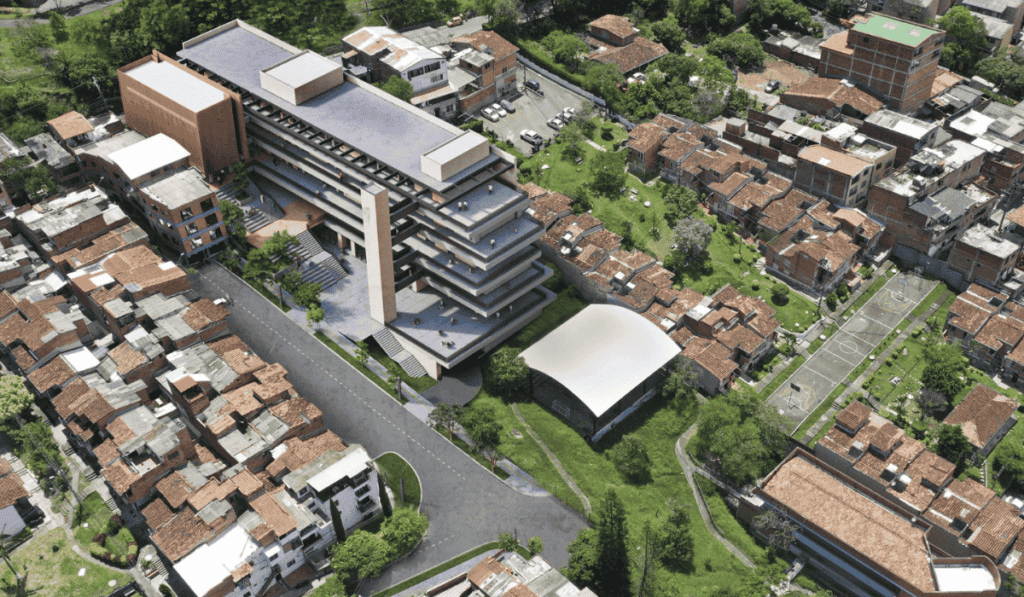 Así serán los nuevos megacolegios adjudicados en Medellín Imagen ilustrativa de uno de los megacolegios.