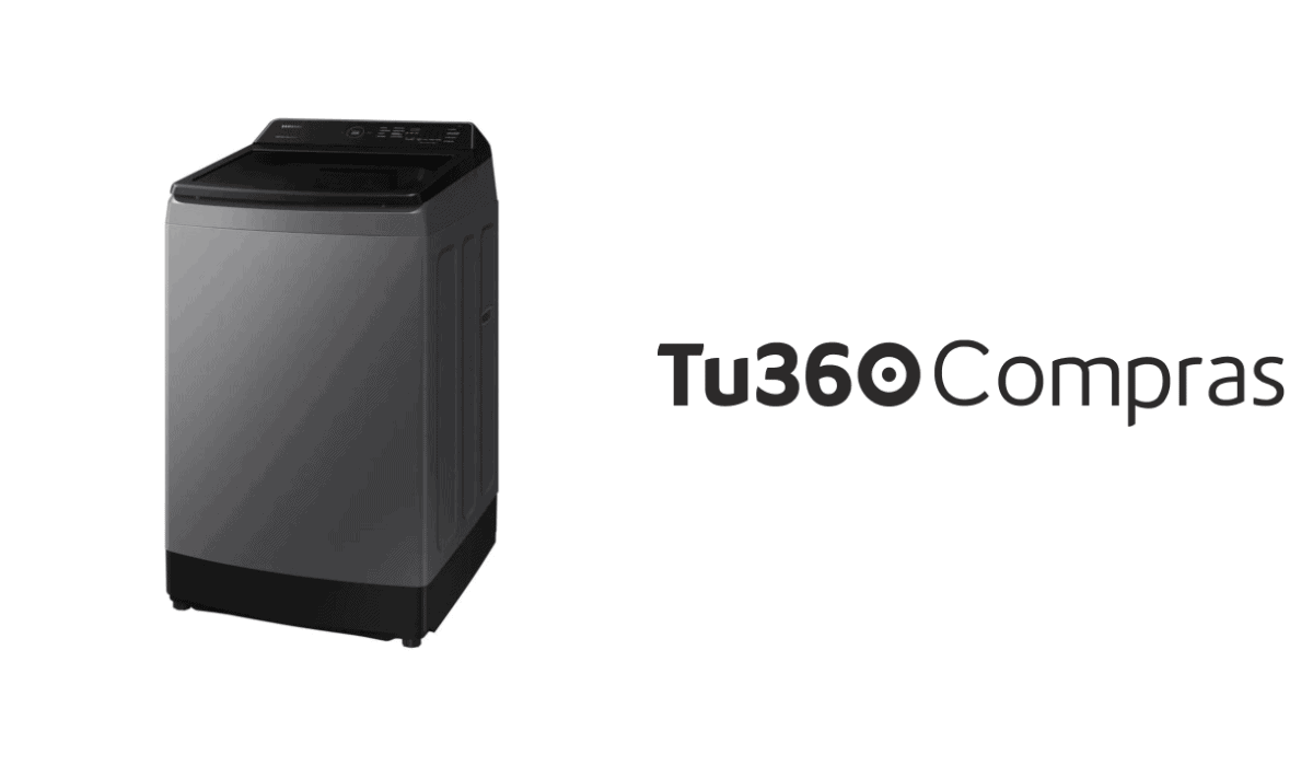 Lavadora Samsung disponible en Tu360 Compras de Bancolombia. Foto: tomada de Bancolombia