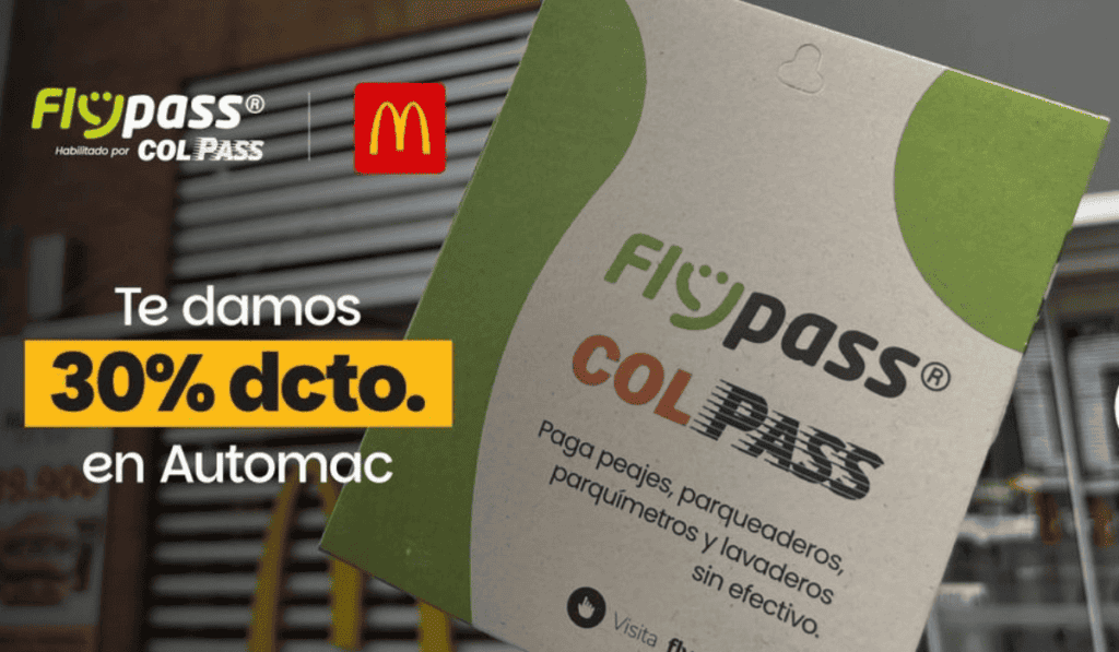 Flypass impulsa viajes con beneficios especiales: $50.000 de recarga con Mastercard y 30 % de descuento en McDonald’s Los beneficios que ofrece FlyPass