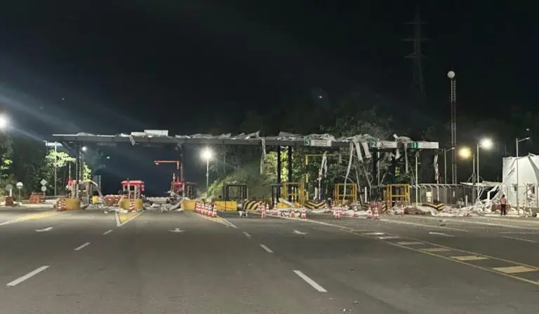 atentan contra el peaje La Lizama en Santander