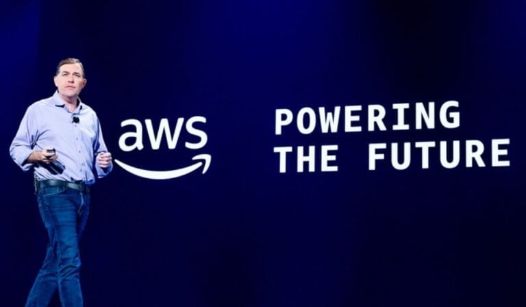 Matt Garman durante la presentación en el AWS re:Invent 2025. Las Vegas, EE.UU. Foto: AWS