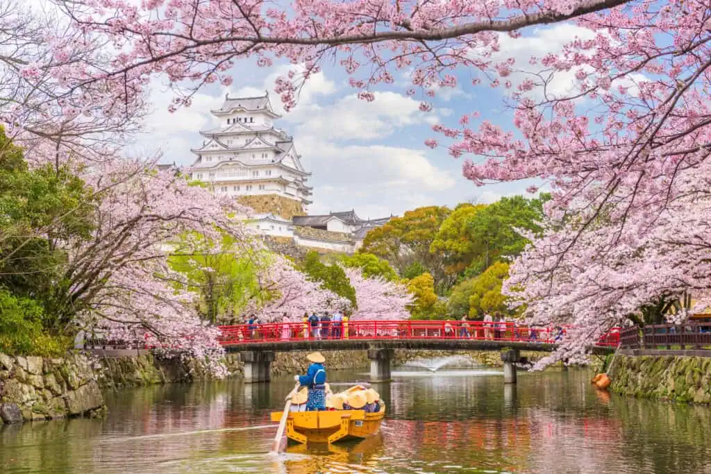 Aclaran si colombianos que viajan a Japón deben sacar visa Castillo de Himeji, Japón en primavera. Foto: Envato.