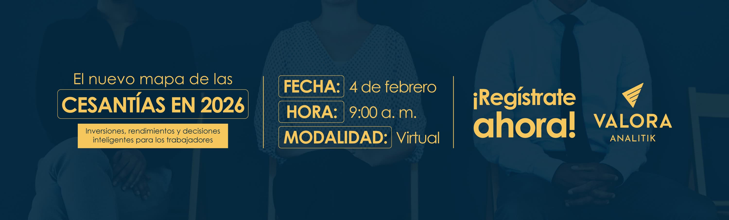 Foro virtual: El nuevo mapa de las cesantías en 2026