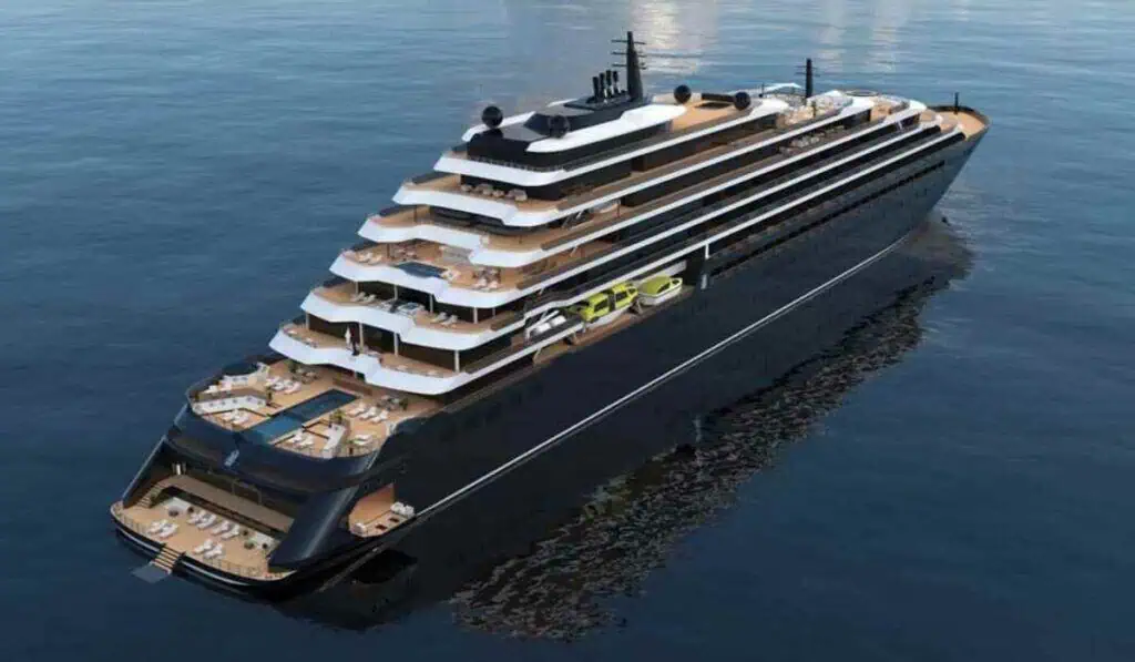 Este es el megayate de lujo que llegó a Colombia: Restaurante con estrella Michelin, hotel 5 estrellas y más Crucero Envrima llegó a Cartagena