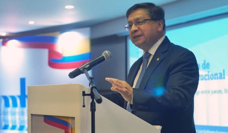 Gobierno Petro pide apartar al presidente de la Corte Constitucional del debate sobre la reforma pensional Presidente de la Corte Constitucional, Jorge Enrique Ibañez