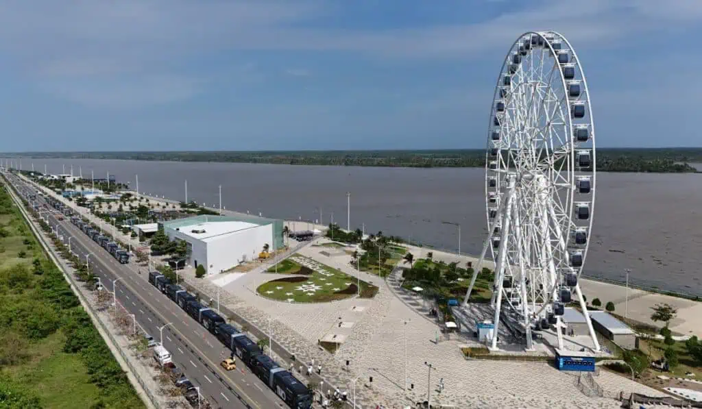 Transmetro en Barranquilla completó la renovación de su flota tras inversión de $140.000 millones Gran Malecón de Barranquilla
