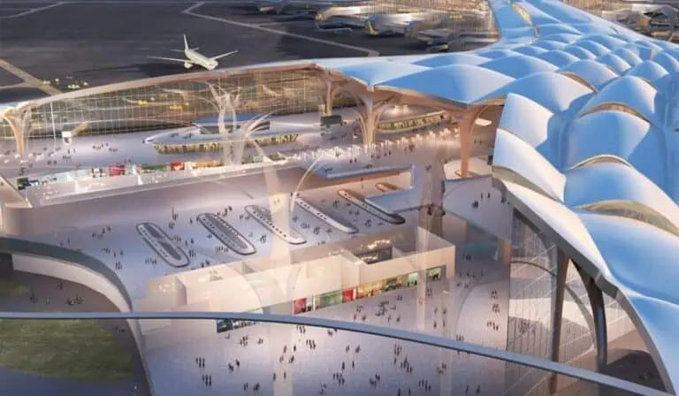 Así avanza la construcción del aeropuerto sobre el mar millones