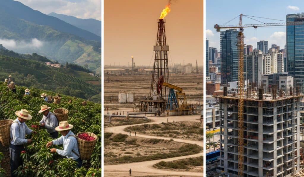 Los tres sectores que frenaron la economía de Colombia en 2025 y los que la aceleraron economía de Colombia