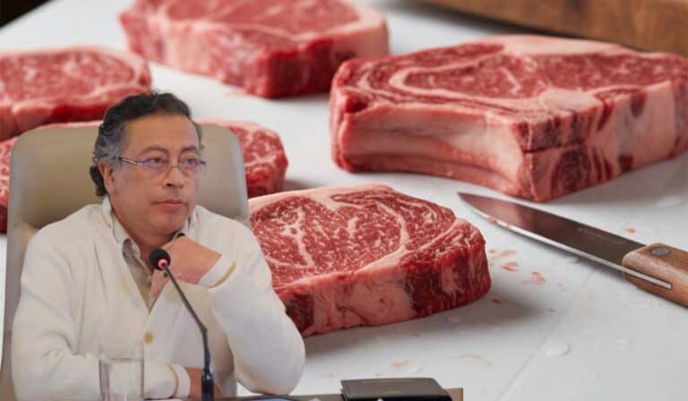 Colombia suspendería la exportación de carne por crisis invernal, dijo el presidente Petro Petro habla de no exportar carne por emergencia económica