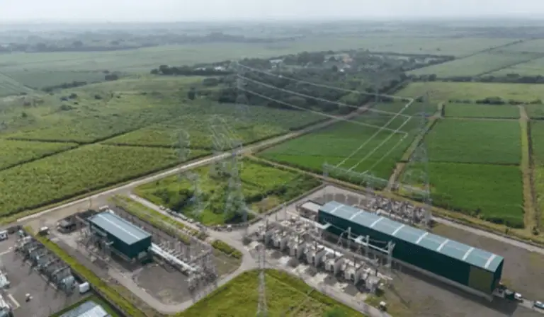 Línea Alférez - San Marcos, del proyecto Refuerzo Suroccidental a 500 kilovoltios. Imagen: GEB