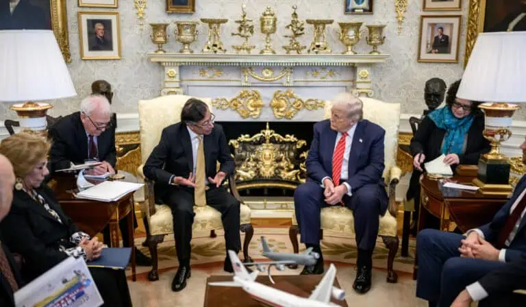 Presidente Gustavo Petro y presidente de Estados Unidos, Donald Trump (2)