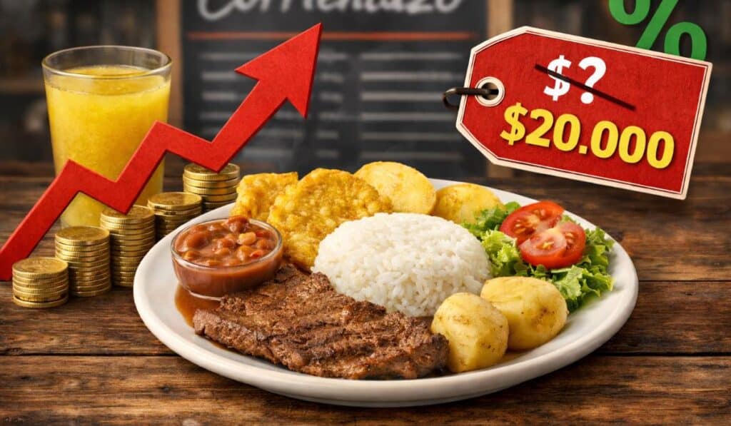 El 'corrientazo' de $15.000 ya es historia: precios subirán y llegarán incluso a $20.000 en 2026 Se acabó el “corrientazo” de $15.000: en 2026 ya subió y podría llegar hasta $20.000