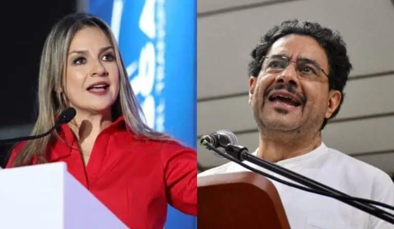 Vicky Dávila e Iván Cepeda