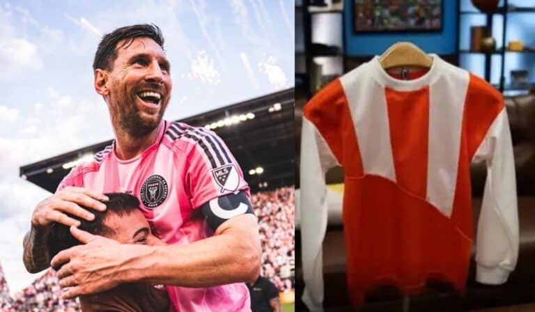 La icónica camiseta de Messi que sale a subasta y valdría una millonada La icónica camiseta de Messi que sale a subasta y valdría una millonada