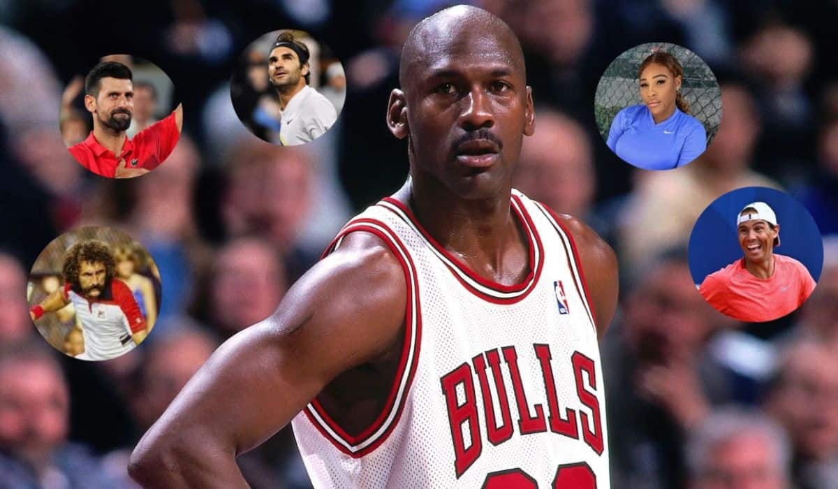 Se necesitan 5 leyendas del tenis juntas para igualar la fortuna de Michael Jordan