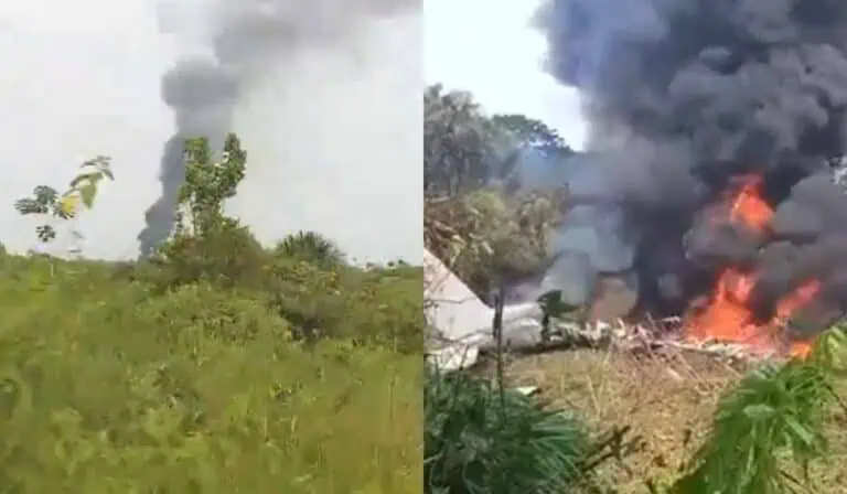 Avión de la Fuerza Aérea accidentado en Putumayo