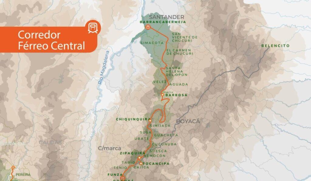 Gobierno Petro da paso clave para revivir ferrocarril que conectará a Bogotá con el Caribe: contrata estudios definitivos Corredor Férreo Central, una línea de 448 kilómetros