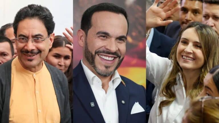 Encuesta Guarumo-Ecoanalítica: En segunda vuelta, Cepeda empata con Paloma y derrotaría a Abelardo Candidatos presidenciales Iván Cepeda, Abelardo de la Espriella y Paloma Valencia