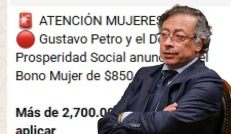 “Bono mujer de $850.000”, la estafa con la que estarían usando nombre de Petro y Prosperidad Social Estafa Bono Mujer donde estarían usando nombre del presidente Petro