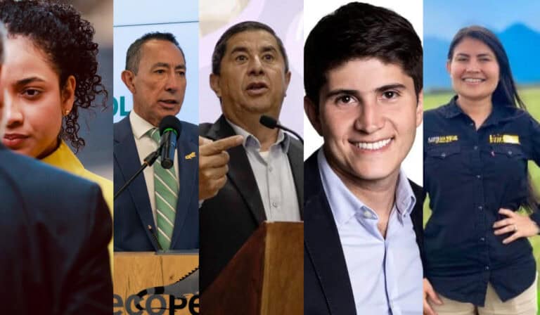 Juliana Guerrero, Ricardo Roa, César Manrique, Wadith Manzur y Karen Manrique