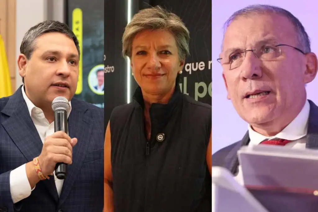 Luis Carlos Reyes ya no será fórmula vicepresidencial de Mauricio Lizcano; propuso unión con Claudia López y Roy Barreras Mauricio Lizcano, Claudia López y Roy Barreras