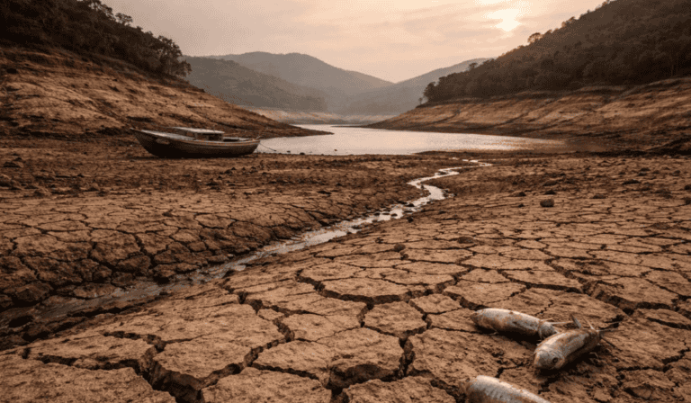 Oleada de calor en Colombia a finales de 2026 podría ocasionar un apagón en 2027 Periodo de sequía. Imagen: Generada por AI