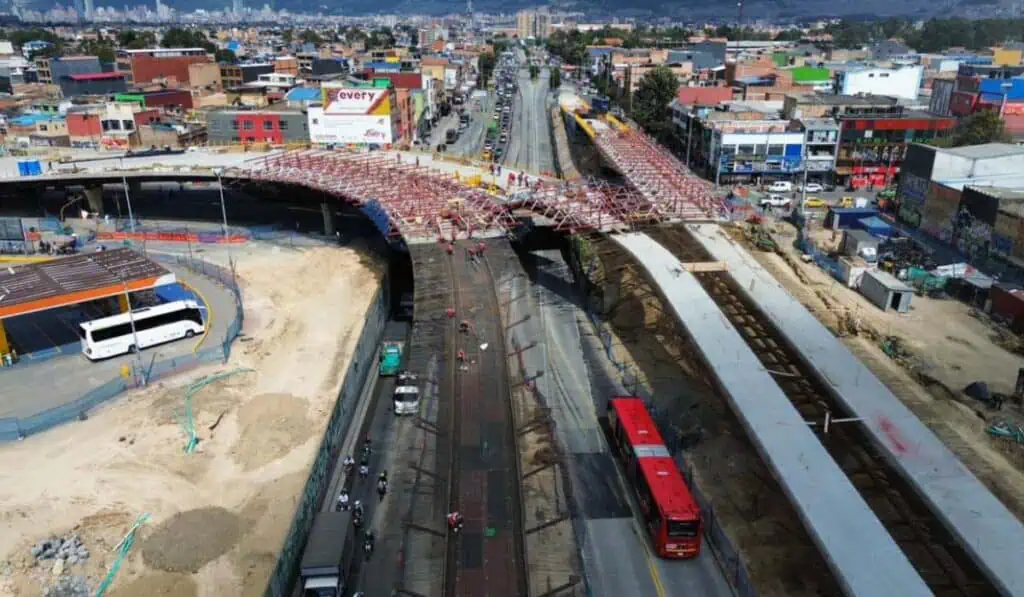 obra-puente-venecia-transmilenio-bogota Megaobra del puente de Venecia completó avance que supera el 80 %: Esto falta para que concluya