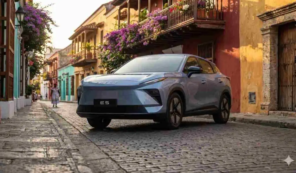 Marca china Chery lanza en Colombia la SUV eléctrica E5 al precio más competitivo de su categoría Características y autonomía de la nueva apuesta de Chery