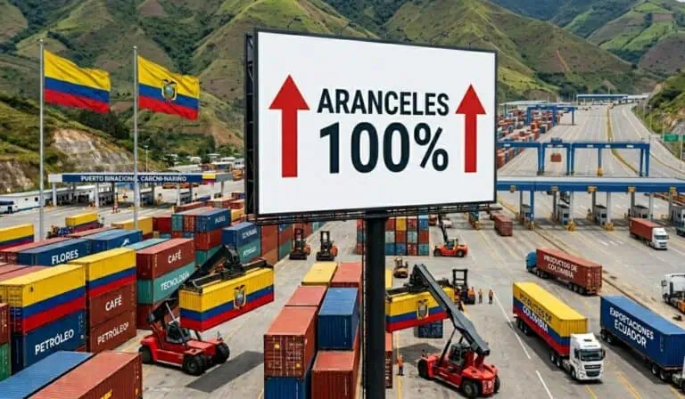 Comercio entre Colombia y Ecuador tendrá aranceles de 100 % en ambos países