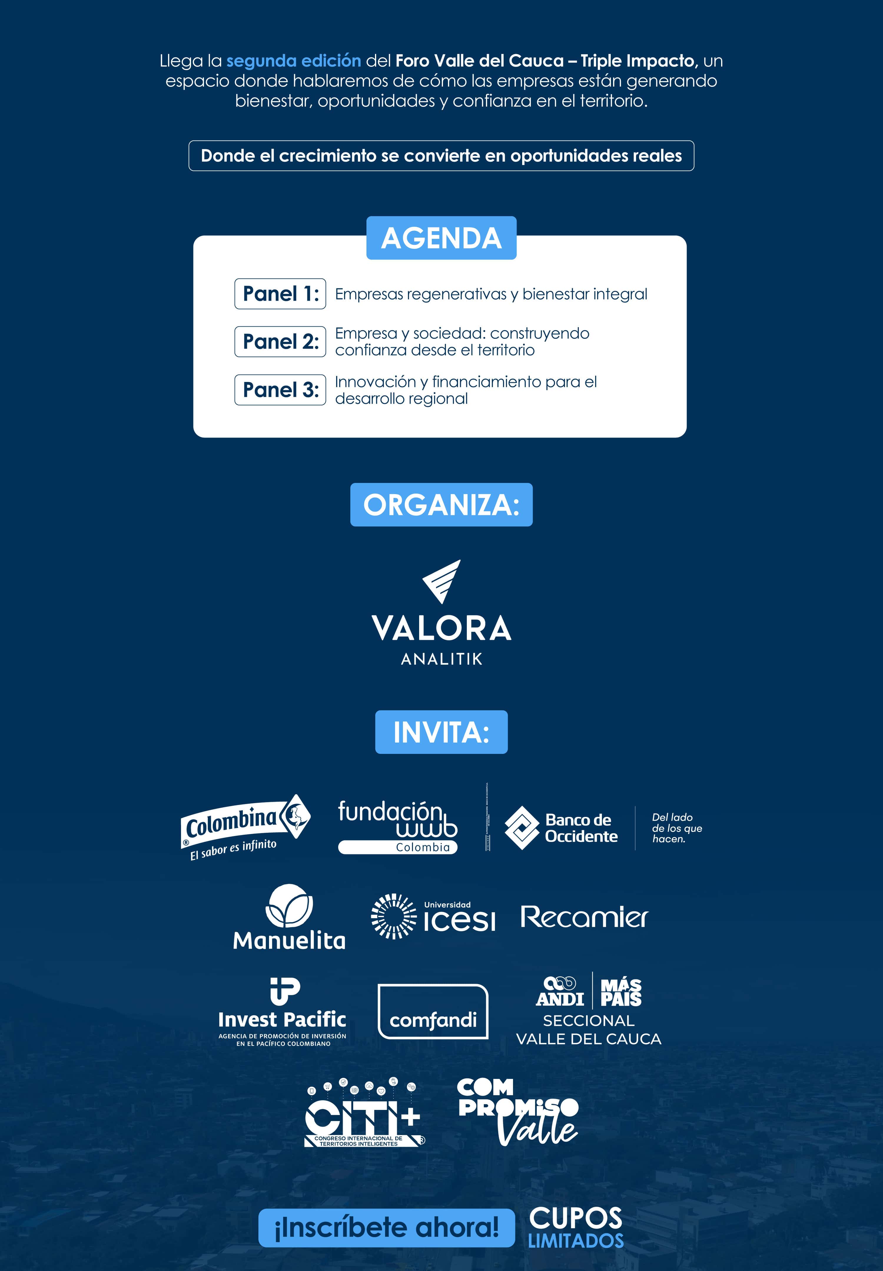 2da edición Foro Valle del Cauca Triple Impacto