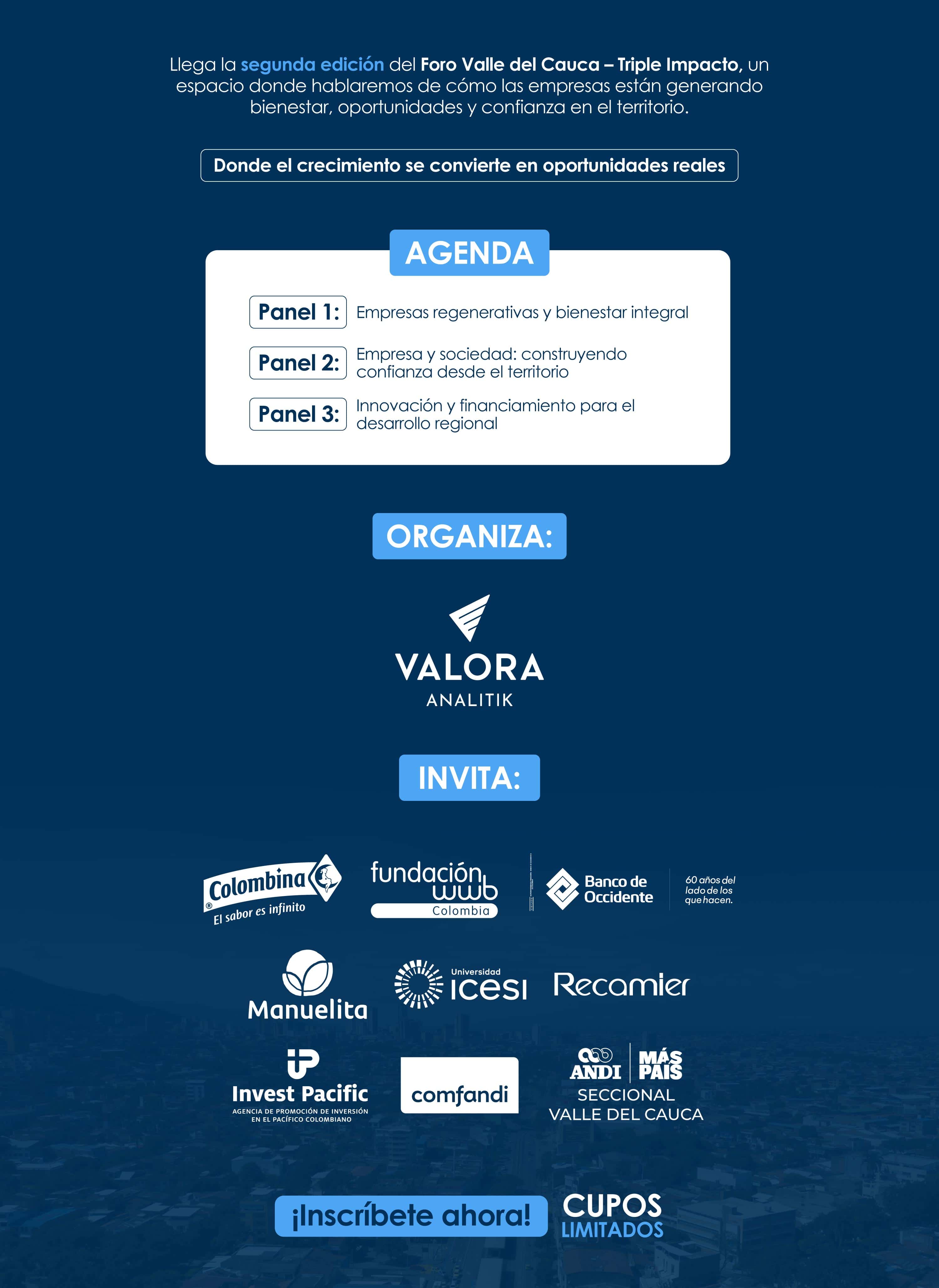 2da edición Foro Valle del Cauca Triple Impacto