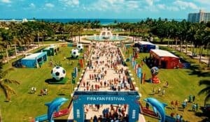 Bayfront Park será el epicentro del FIFA Fan Festival en Miami durante el Mundial 2026. Imagen: Comité Anfitrión de Miami.
