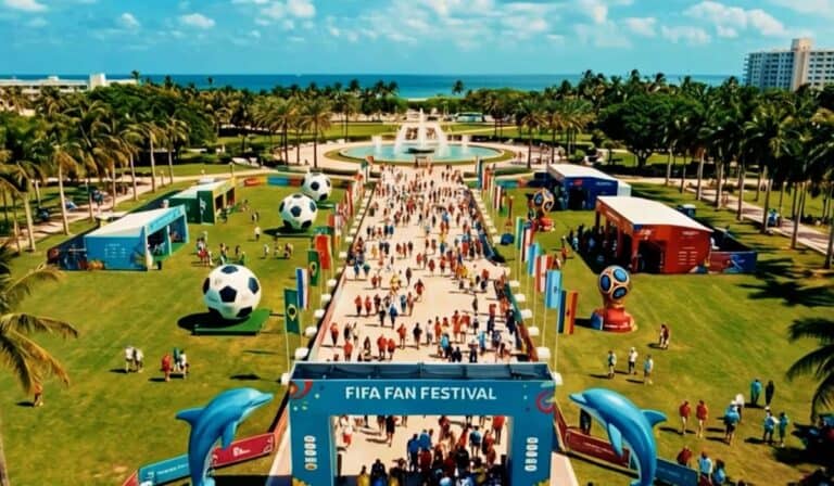 Miami confirma FIFA Fan Festival para el Mundial 2026: fechas, horarios y sedes Bayfront Park será el epicentro del FIFA Fan Festival en Miami durante el Mundial 2026. Imagen: Comité Anfitrión de Miami.