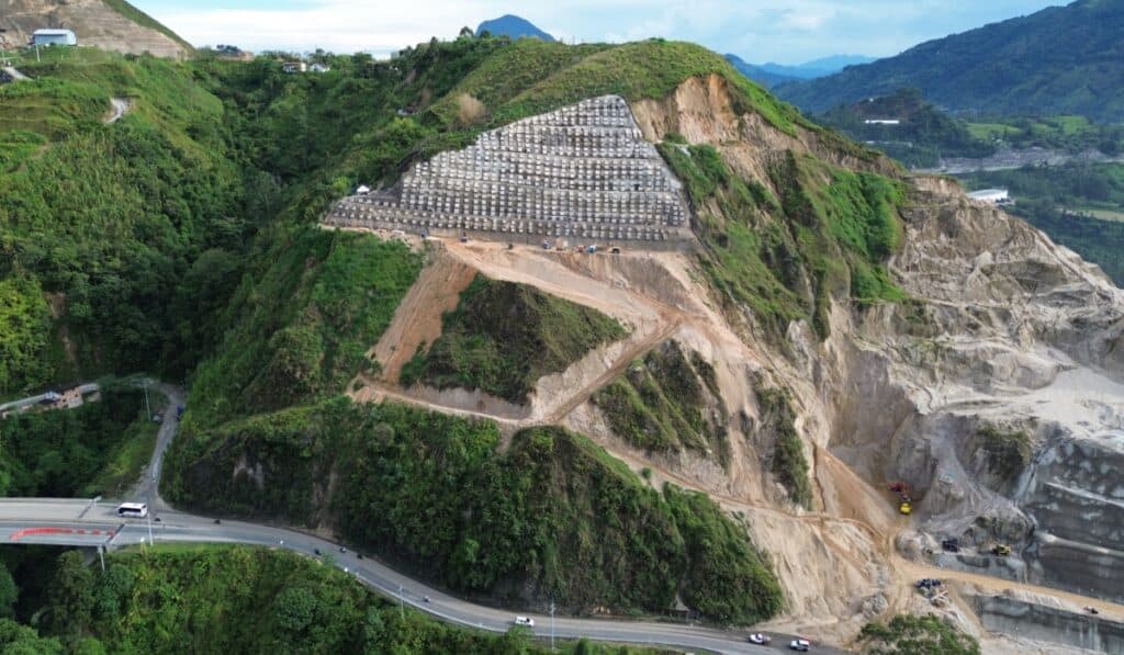 Proyecto en Las Areneras registró avance de 60 %; ayudaría al transporte en el suroccidente de Colombia Proyecto en Las Areneras. Imagen: Concesionaria Pacífico 1