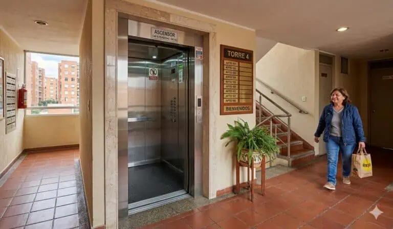 Ascensores en conjuntos residenciales de Colombia