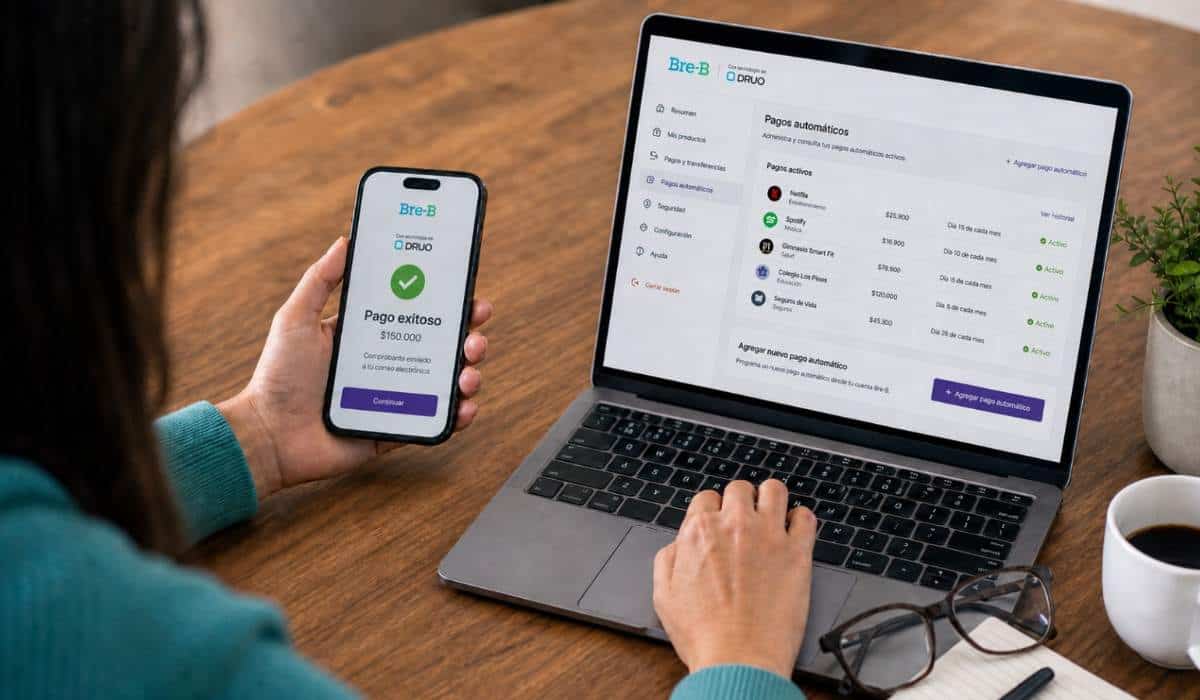 Así funcionarán los débitos automáticos con llaves Bre-B en Colombia para pagar servicios públicos