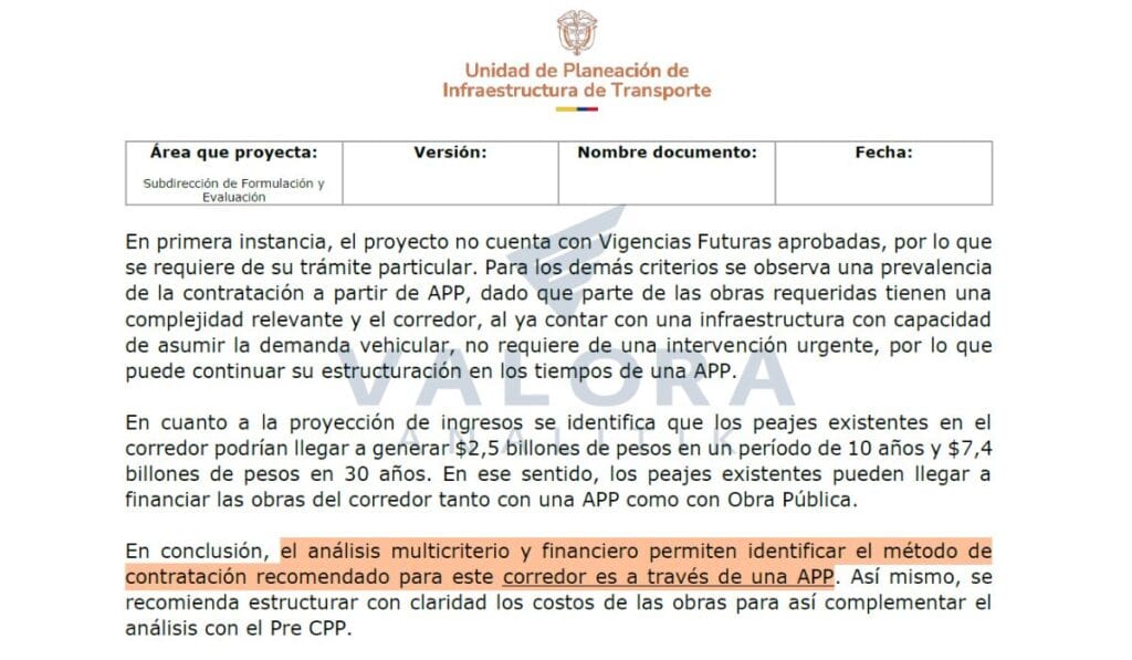 Exclusiva | Documento del propio Gobierno Petro recomendaba volver a concesionar las Autopistas del Café Autopistas del Café documento UPIT