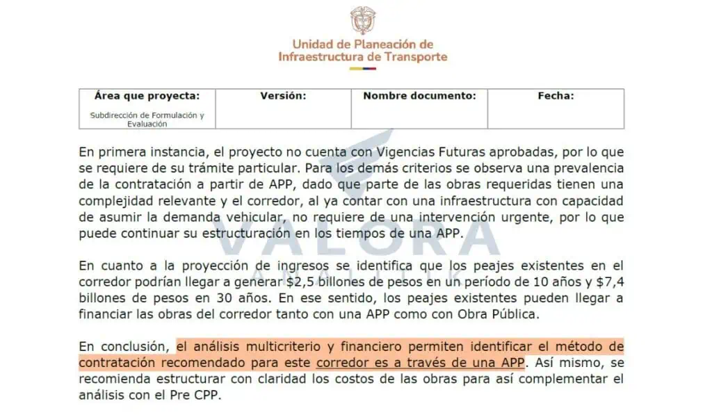 Exclusiva | Documento del propio Gobierno Petro recomendaba volver a concesionar las Autopistas del Café Autopistas del Café documento UPIT