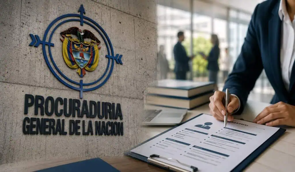 Procuraduría abrió más de 3.000 vacantes: hay cargos sin experiencia y salarios de más de $10 millones; así puede postularse Procuraduría. Collage Valora Analitik con imágenes de la Procuraduría y Freepik